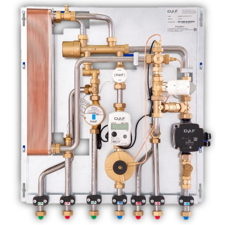 DAF kat istasyonu yerden ısıtmalı sistem montaj